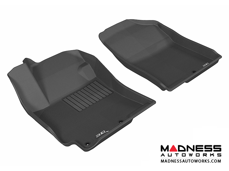 Hyundai Accent Sedan Floor Mats (Set of 2) - Front - Black by 3D MAXpider